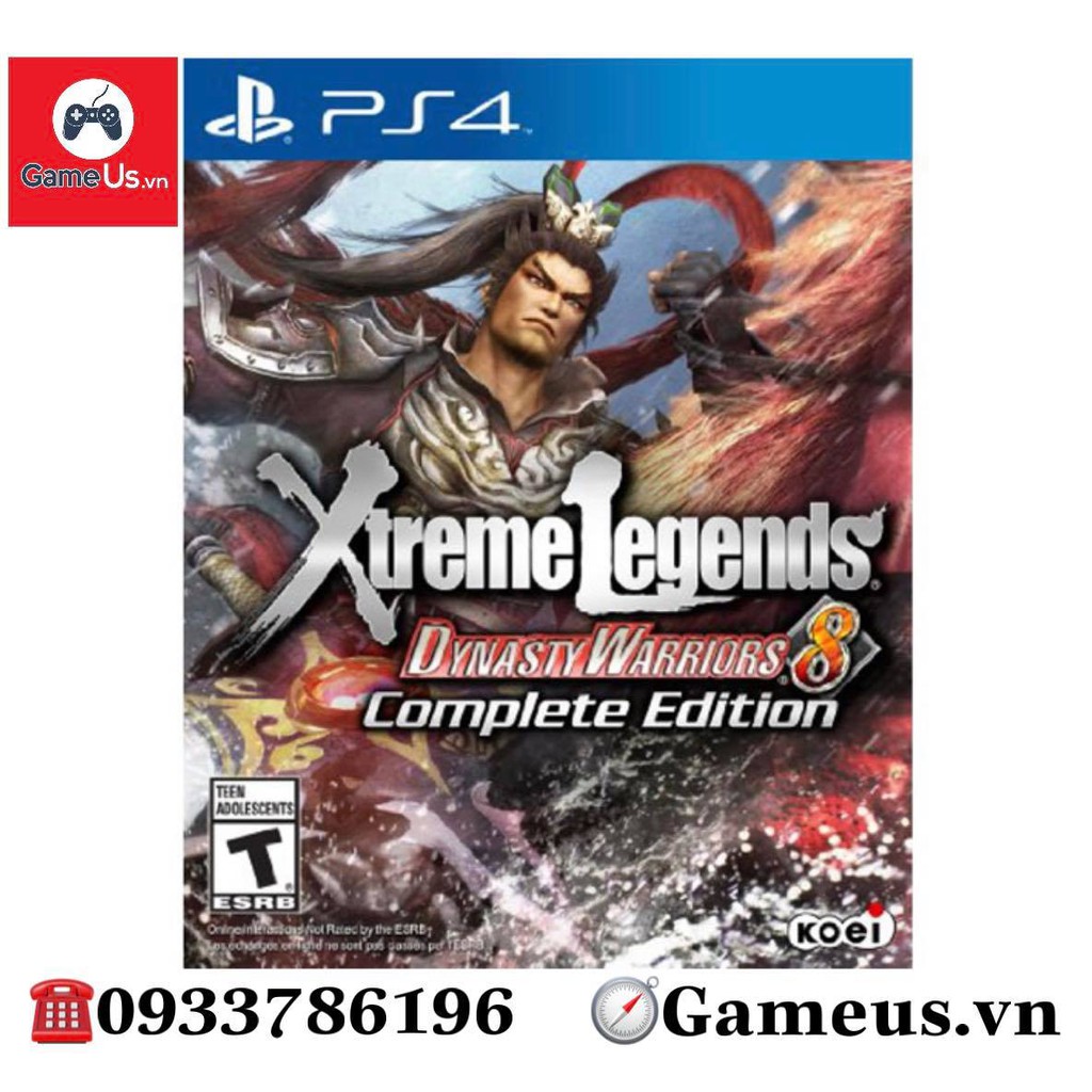 Đĩa game PS4 : Dynasty Warriors 8 Xtreme Legends ,Complete Edition Hệ US