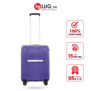 Vali Kéo LUG Lusetti Wooden S20 LS1901 Nhựa PP Chống Bể Vỡ Dây Kéo Đôi, Khóa TSA Bảo Mật Cao