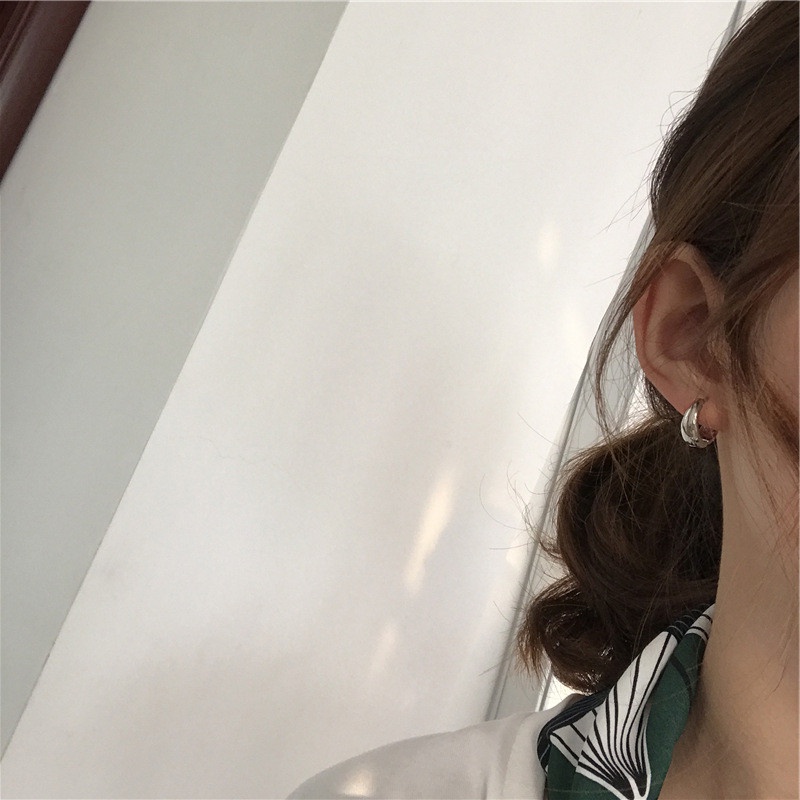 Khuyên Tai Tròn Mạ Vàng 18K Đơn Giản