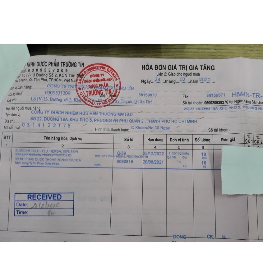 Trà giải cảm Eugica - Giảm cảm cúm, đau đầu, sổ mũi Trà Eugica
