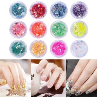 Set 12 hủ xà cừ giấy trang trí móng