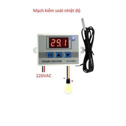 Bộ điều khiển nhiệt độ XH W3002 AC220 điều khiển nhiệt phòng sưới, máy ấp trứng