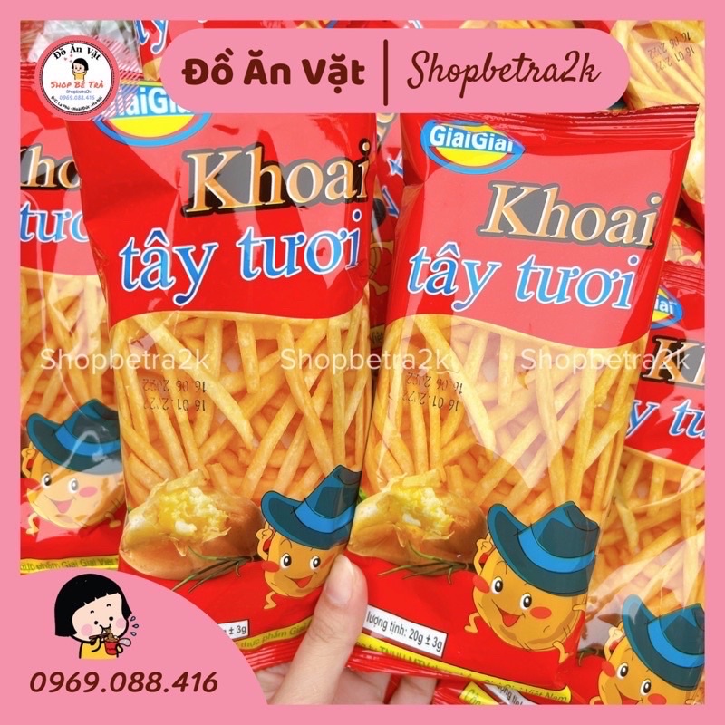 5gói snack khoai tây tươi GiaiGiai