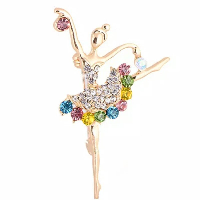 ✔Mới Nhất✔ Ghim Cài Áo Hình Vũ Công Ballet Đính Đá Nhập Khẩu
