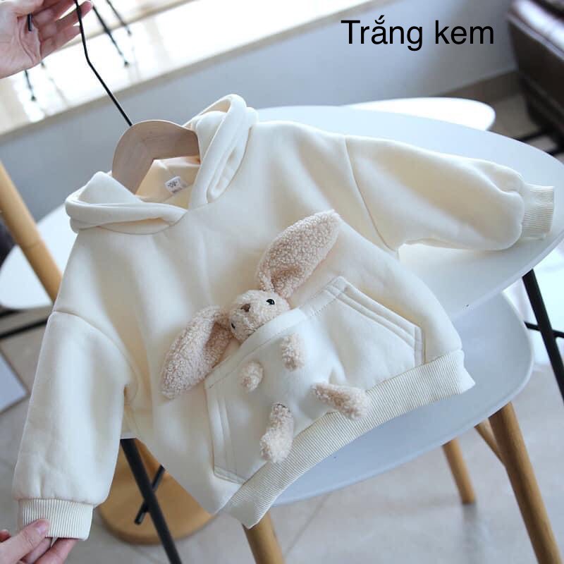 Áo nỉ kèm gấu cực xinh cho bé