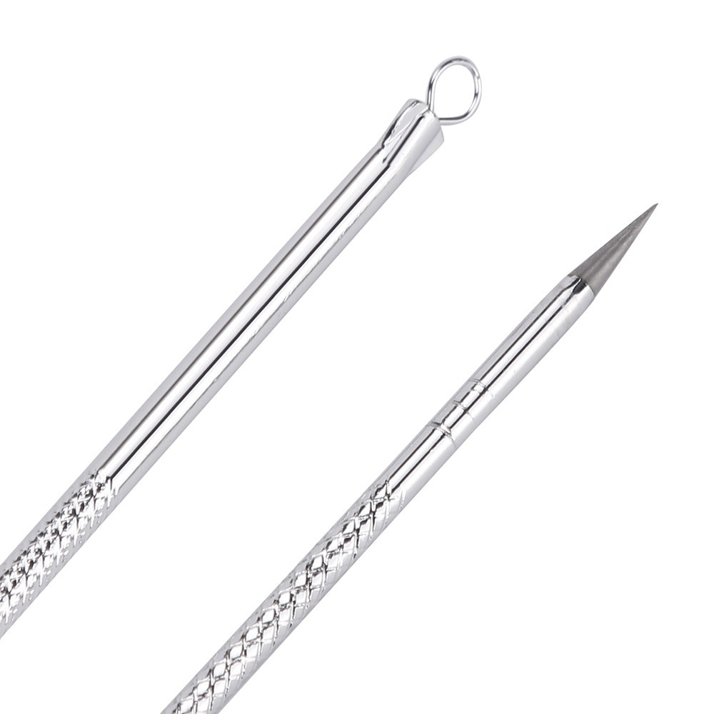 Bộ 3 dụng cụ nặn mụn đầu đen cực tiện lợi màu bạc sang trọng | BigBuy360 - bigbuy360.vn