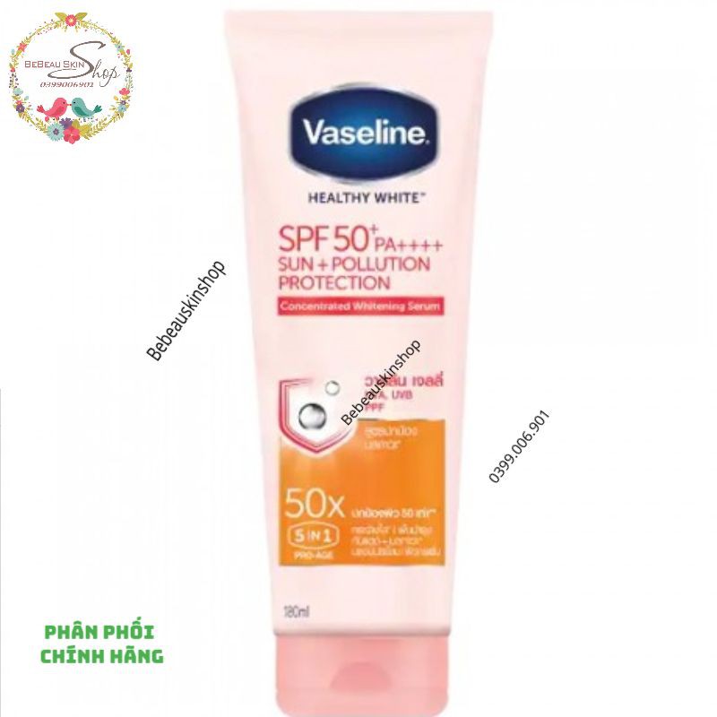 Sữa Dưỡng Thể Vaseline Perfect Serum 50X Tuýp - 320ml [MẪU MỚI]