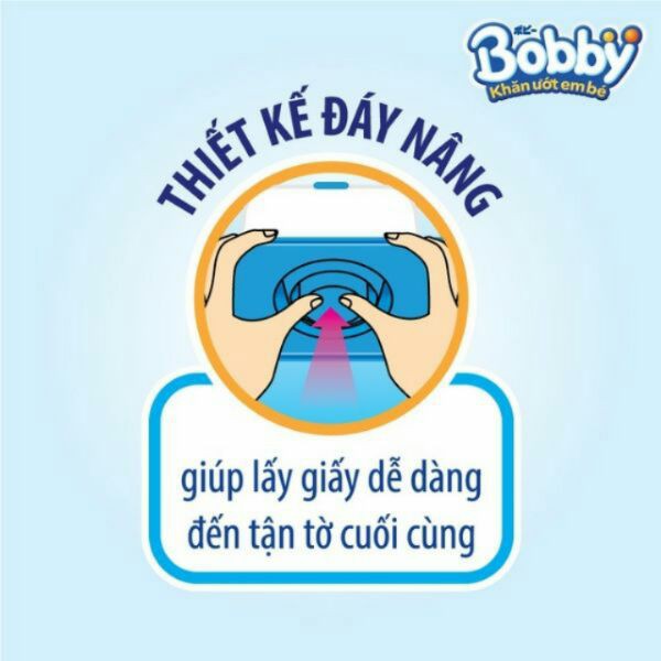 KHĂN ƯỚT BOBBY KHÔNG MÙI NANO BẠC KHÁNG KHUẨN 100 TỜ