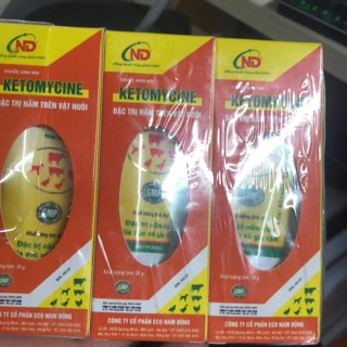 Kem Bôi Đặc Trị Nấm Trên Chó Mèo, Gia Súc Và Gia Cầm Ketomycine Tuýp 25g- thuốc trị nấm cho chó mèo