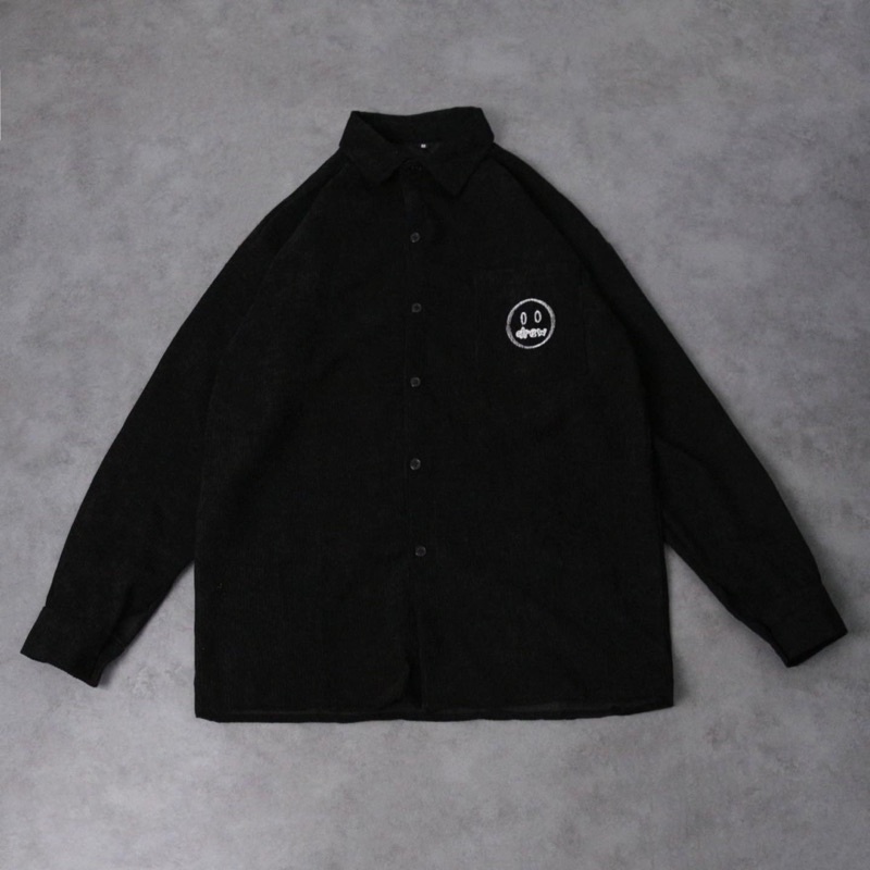 Áo sơ mi nhung tăm Drew chất đẹp KPis Clothes giảm giá 50% dáng rộng nam nữ