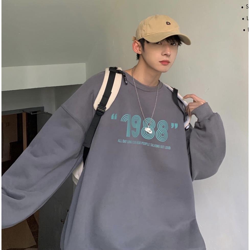 Áo Sweater , Áo Nỉ 1988 Form Rộng Uniex Phong Cách Ulzzang | BigBuy360 - bigbuy360.vn