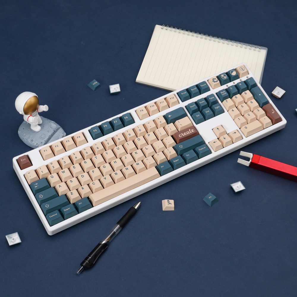 Gmk EarthTones  keycaps cherry profile Dye-Sublimation PBT keycap 129keys