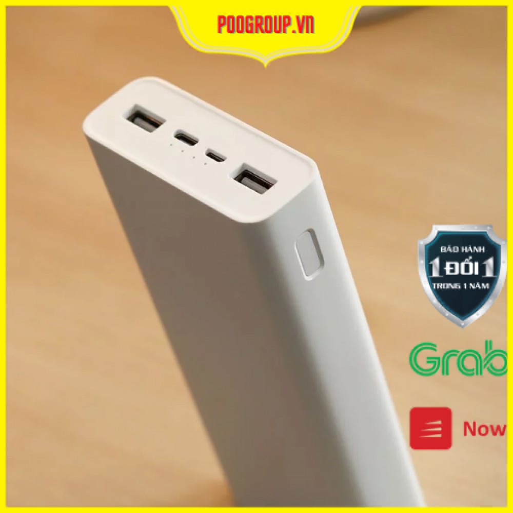 Pin Sạc dự phòng Xiaomi gen 3 20.000mAh sạc nhanh 18w hàng chính hãng Bảo Hành 3 tháng Poogroup