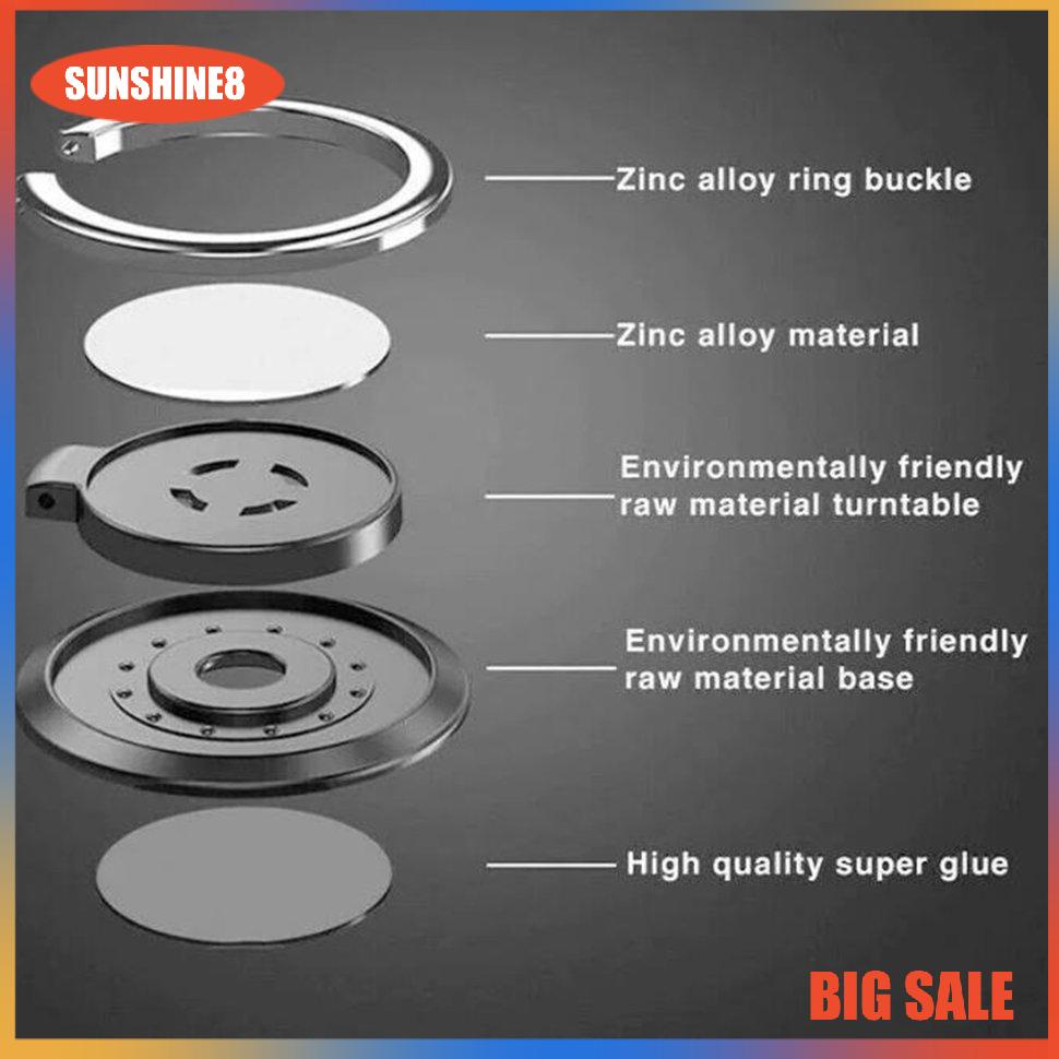 Nhẫn đỡ điện thoại từ tính xoay 360 độ cầm chắc tay tiện dụng cho xe hơi