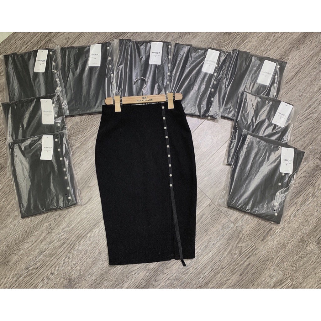 CHÂN VÁY ĐÍNH NGỌC PHỐI RUY BĂNG | BigBuy360 - bigbuy360.vn