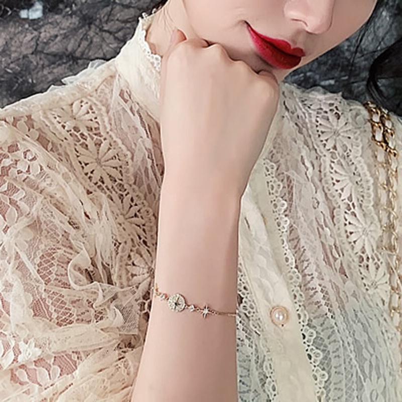 Vòng Tay Họa Tiết Bầu Trời Sao Thiết Kế Đơn Giản Thời Trang Cho Nữ