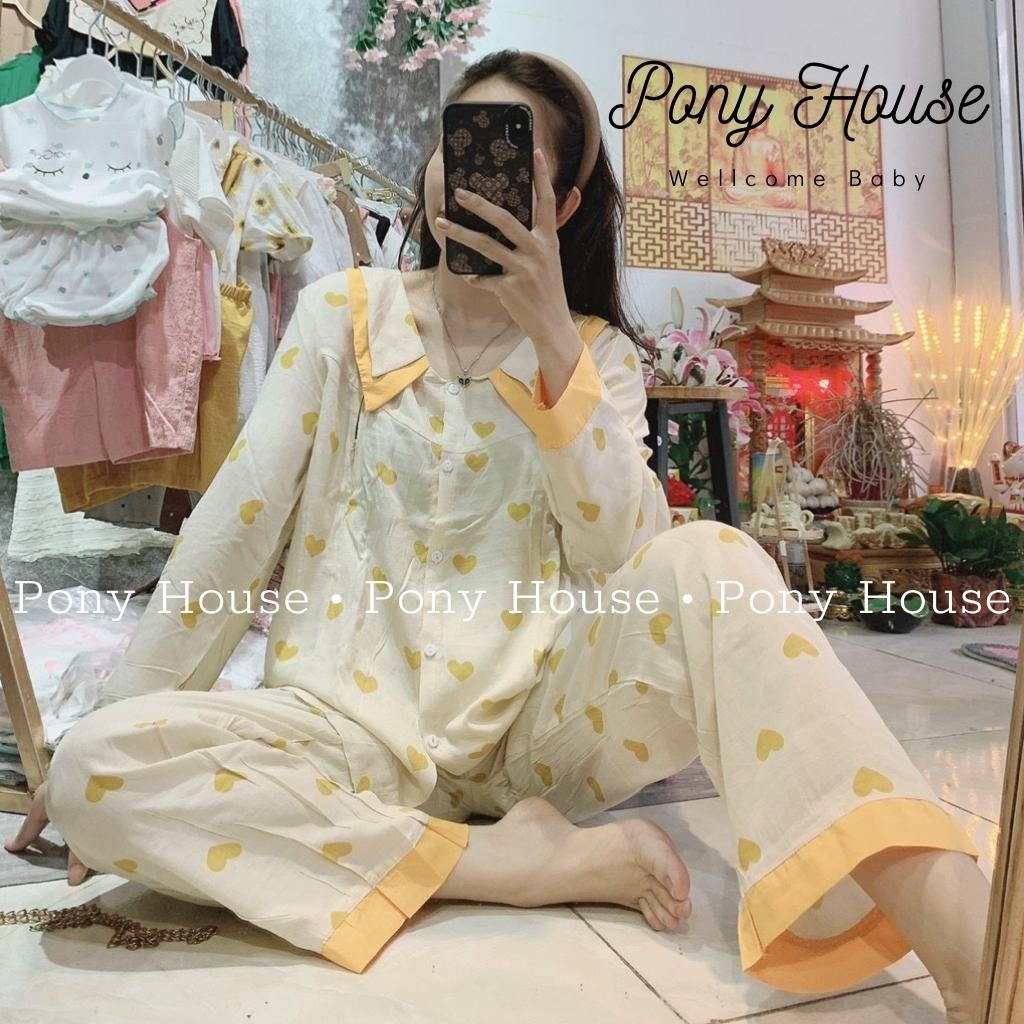 Bộ Bầu Sau Sinh Chất Đũi Hàn Siêu Mềm, Mát Thiết Kế Vén Áo Cho Con Bú Cao Cấp (Free Size 45-65kg)