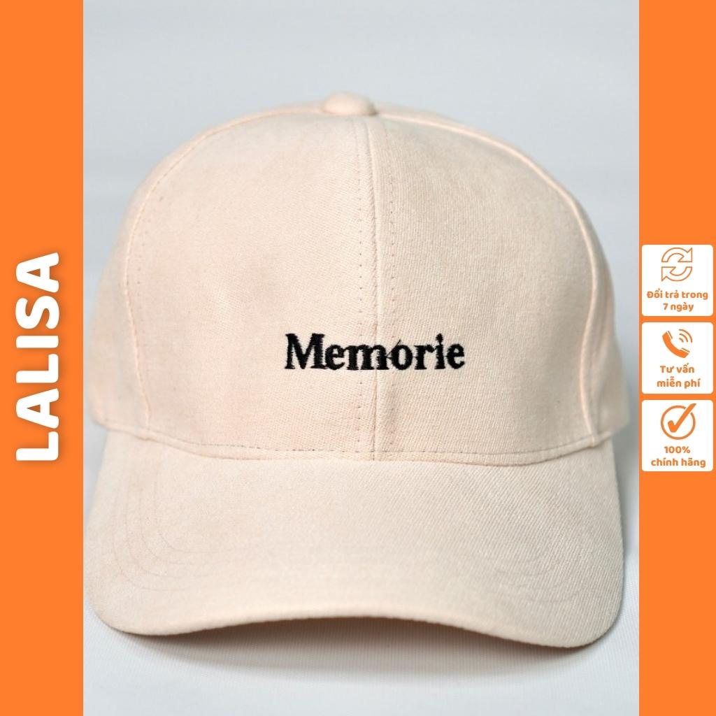 Mũ Lưỡi Trai Nam Nữ LALISA Nón Lưỡi Trai Memorie Chất Vải Nhung Gân Nhiều Màu Đẹp Phong Cách Nón Unisex NO001