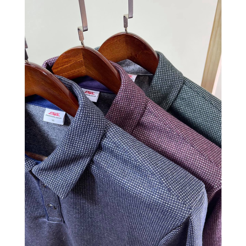 Áo polo nỉ nam PWX xuất Hàn xịn