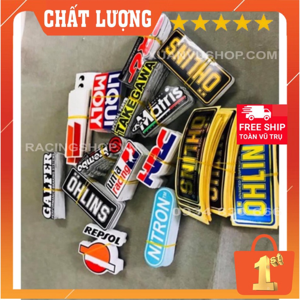 TEM LOGO NHỎ DÁN TẤT CẢ VỊ TRÍ XE MÁY [ FREE SHIP ]