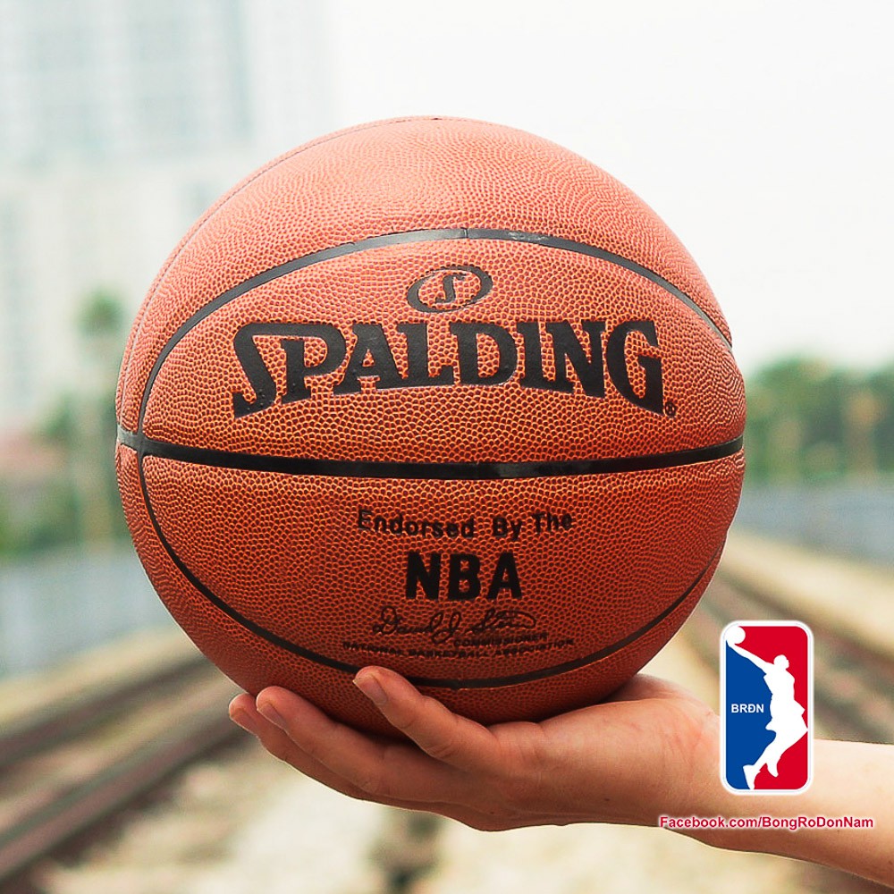 Banh Bóng Rổ Da Cao Cấp - Bản thiết kế cho NBA - Size 7 - Tặng kèm Bơm, Balo rút, Kim bơm, Túi lưới