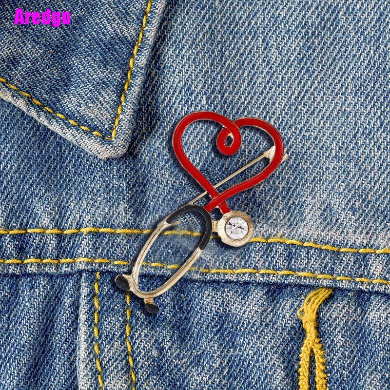 Trâm Cài Áo Hình Ống Nghe Nhịp Tim Thời Trang