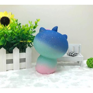 Squishy Mèo xanh Galaxy to 13cm