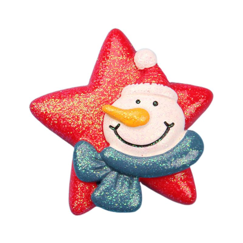 Miếng Dán Trang Trí Tủ Lạnh DIY Bằng Nhựa Resin Họa Tiết Giáng Sinh