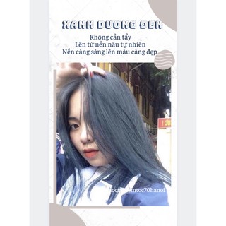 Thuốc nhuộm xanh dương đen không tẩy lên từ nền đen