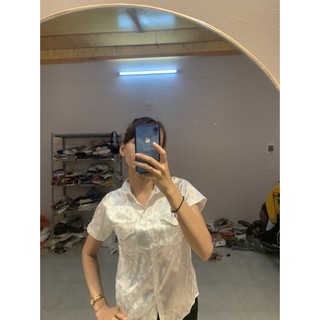 Sơ Mi💥𝑭𝑹𝑬𝑬𝑺𝑯𝑰𝑷💥Sơ Mi Tay Ngắn Phi Lụa Họa tiết ,LY STORE