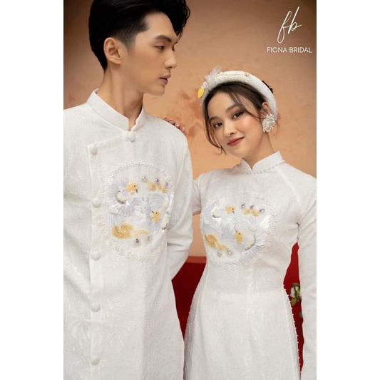 Áo dài cặp cô dâu chú rể