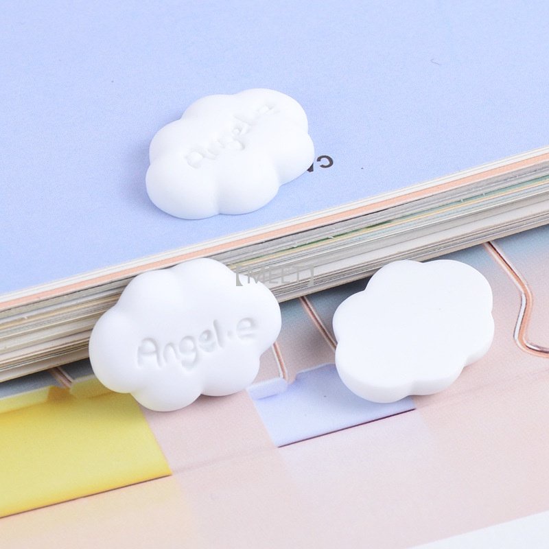 Phụ kiện trang trí thủ công chất liệu resin hình đám mây hoạt hình dễ thương