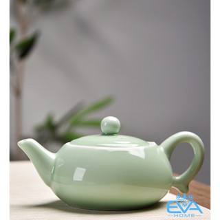 Bộ Ấm Chén Trà Men Ngọc Cá 3D