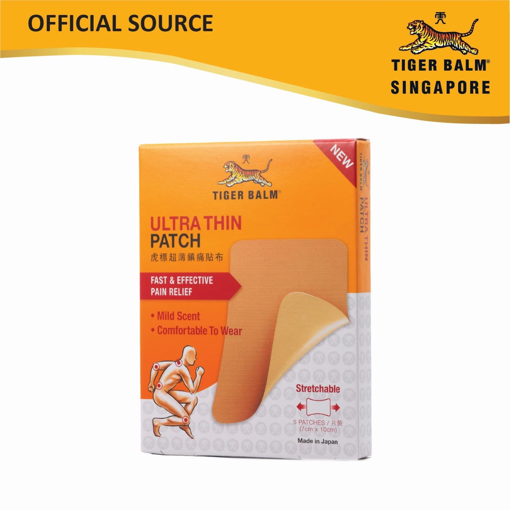 Miếng dán giảm đau cơ Tiger Balm Ultra Thin Patch (5 Miếng) Singapore