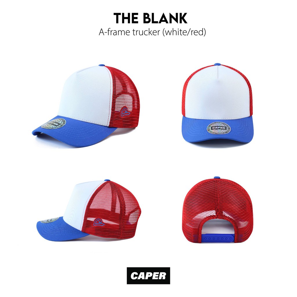 Mũ nón lưỡi trai A-Frame lưới chính hãng Caper trơn phong cách vải khaki nhiều màu