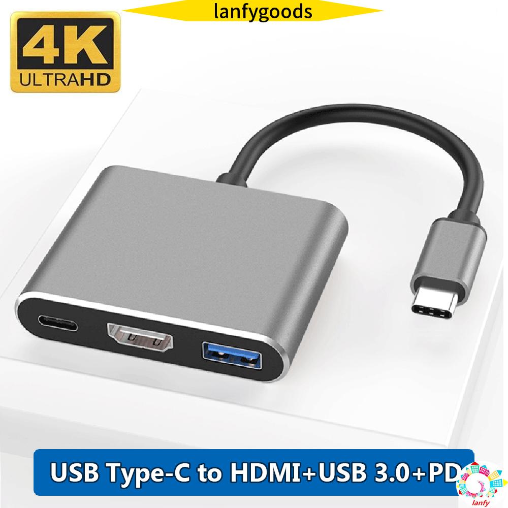 Bộ Chia Usb 3.0 3 Trong 1 3.1 Type C 4k Hdmi Chuyên Dụng | BigBuy360 - bigbuy360.vn