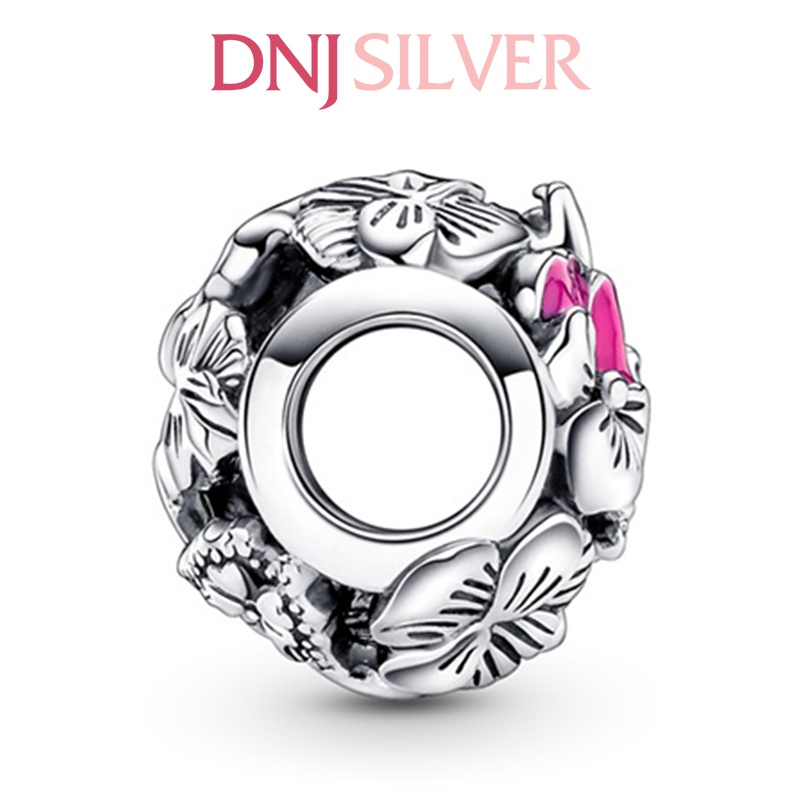 [Hàng cao cấp] Charm bạc 925 cao cấp, hàng chuẩn bạc - Charm Pansy Flower Friends thích hợp để mix vòng tay charm
