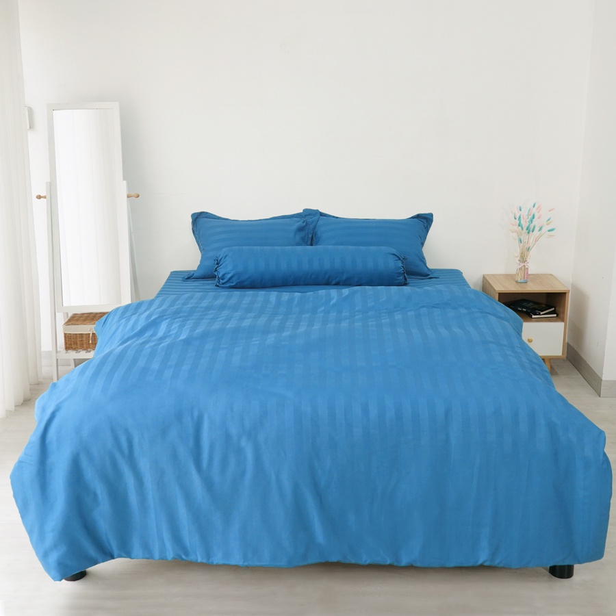 Bộ Chăn Ga Gối Mền Khách Sạn Thuần Việt Cao Cấp S16 - Drap Mền (Chăn) Mỏng Mịn, Chất Vải Mát Mẻ
