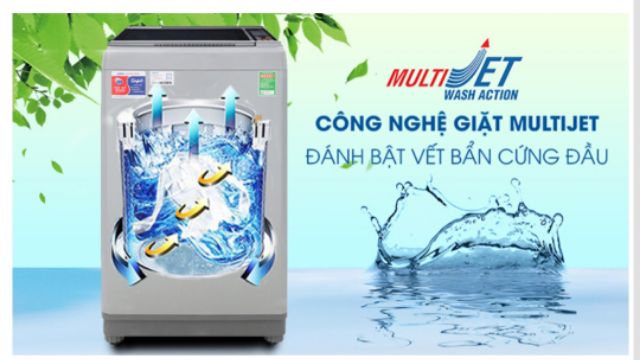 Máy giặt lồng đứng AQUA 9kg (AQW-S90CT) +Quà tặng kèm