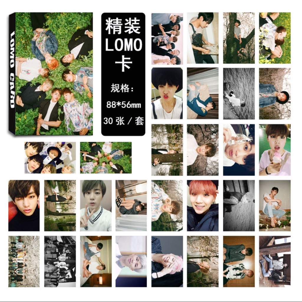 LOMO CARD 15 MẪU 30 TẤM ẢNH KPOP BTS