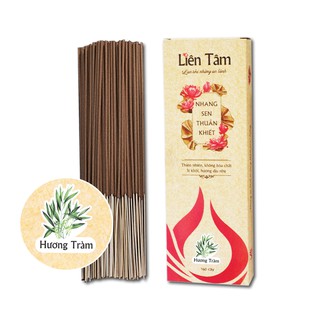 Nhang sen hương tràm Liên Tâm - 20.5cm - Hộp 160 cây - Nhang ngắn, nhang sạch ít khói cho chung cư, phòng máy lạnh