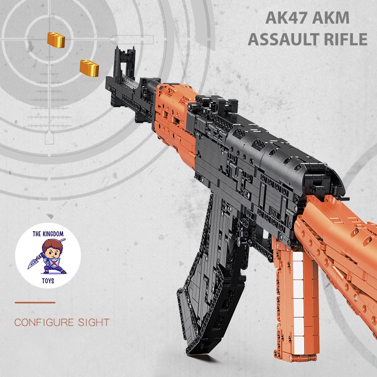 Đồ Chơi Lắp Ráp PUBG Mô Hình AK-47 Trong Game CSGO Cảnh Sát Quân Đội Đồ Chơi Bé Trai XB24006