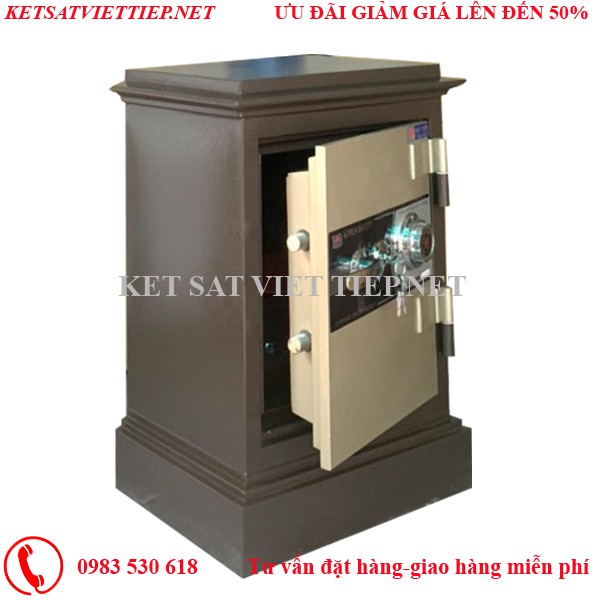 [CHINH HANG]Két sắt Việt Tiệp đúc đặc KT65 khóa cơ an toàn- 100kg