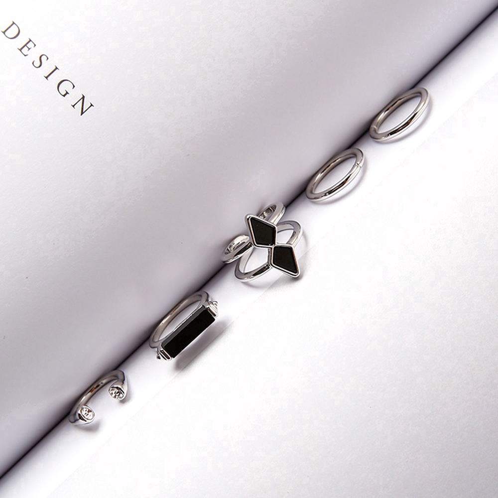 Nhẫn đeo tay kim loại tạo hình mũi tên đính đá vintage cho nữ