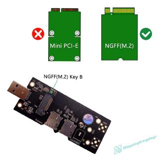 Card Chuyển Đổi Ngff M2 Sang Usb 3.0 Với Khe Sim Kép Cho 3g / 4g / 5g