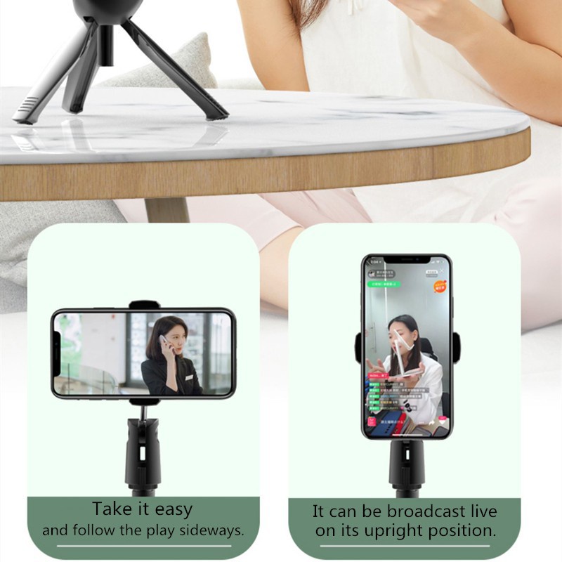 Giá đỡ ba chân siêu nhẹ di động hỗ trợ livestream tiện dụng cho điện thoại/ Android