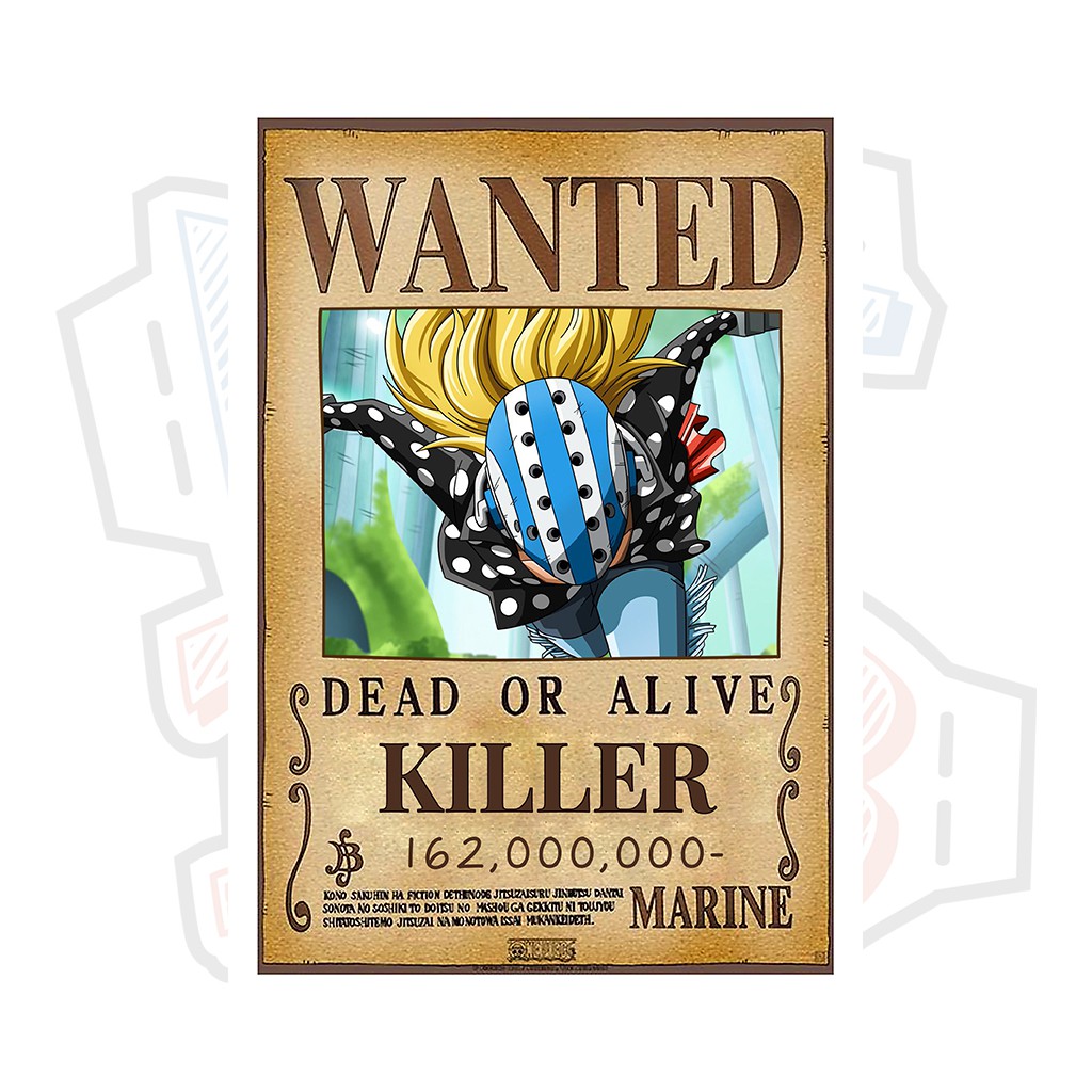 Poster truy nã Killer ver 2 (Siêu tân tinh) - One Piece