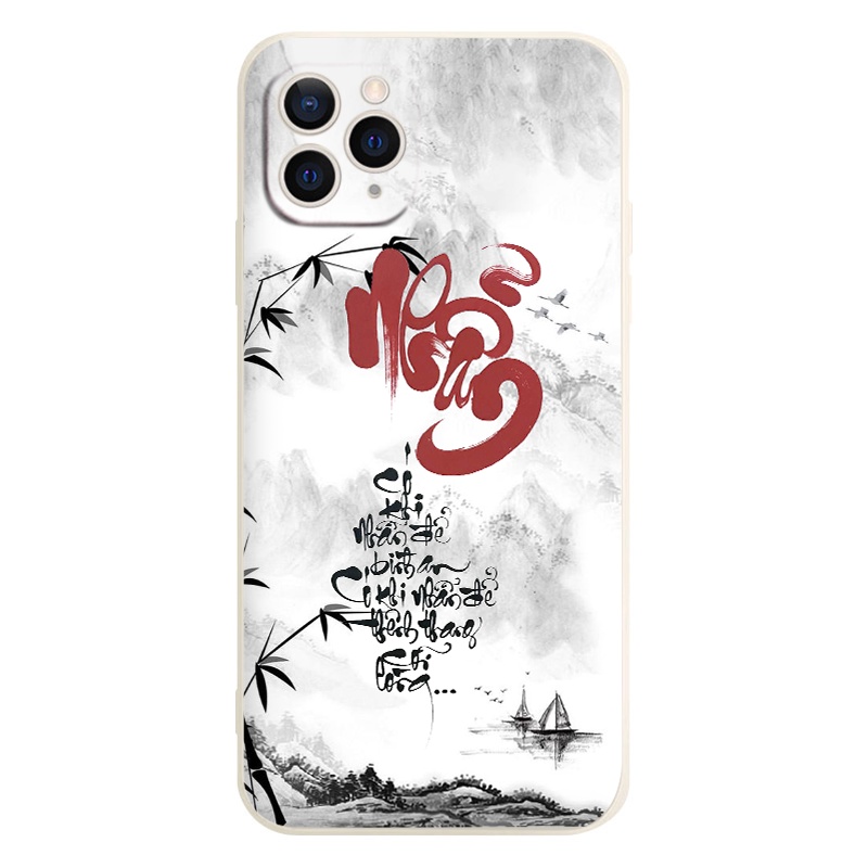 Ốp lưng iPhone 13 NỀN CHỮ * NHẪN * dành cho ip 7 Plus/8Plus/XR/XS Max/11/X/12/12 Pro Max/pro/13 promax