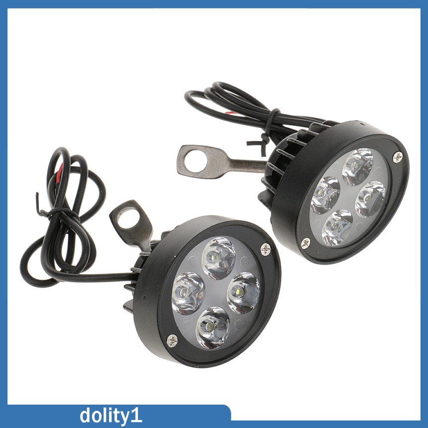 2 Đèn Pha Led Chống Sương Mù Dc12-80V Cho Xe Mô Tô