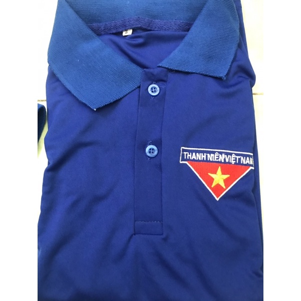 Áo đoàn Thanh Niên, Áo thun đoàn Thanh Niên, Logo thêu sắc nét, chất vải thun lạnh